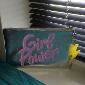 Studio DIY Girl Power Clutch with keychain flair